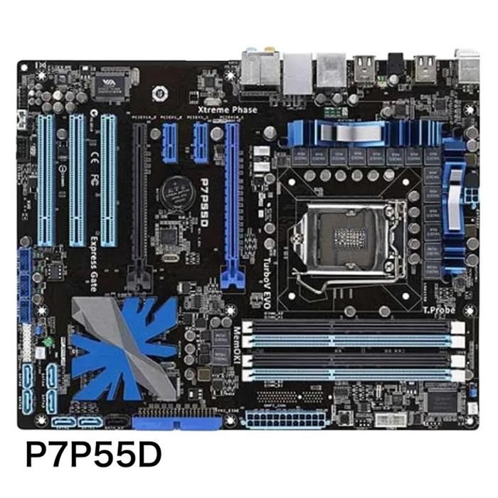 For ASUS P7P55D Motherboard 16GB LGA 1156 DDR3 ATX P55 Mainboard 100% Tested OK Fully Work Free Ship