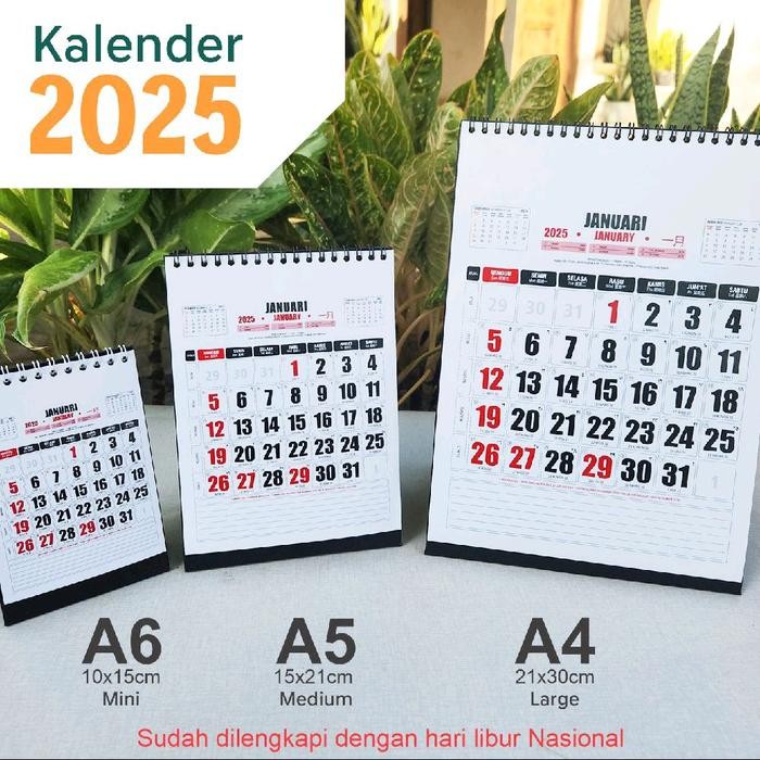 Kalender Meja 2025 Mas-39 Elegan dengan Penanggalan Jawa Hijriyah & Pranotomongso Hardcover n 12