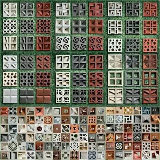 Roster beton minimalis,ventilasi udara, (lubang angin) 20x20x10cm motif petir *