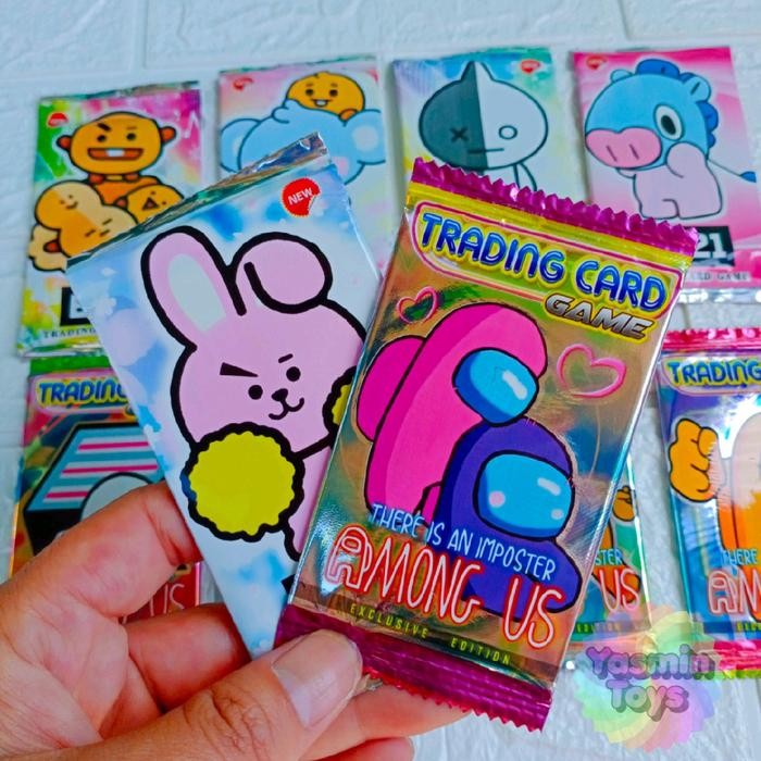 12pcs Mainan anak kartu Trading Card BTS21 / AMONG US Card Game/Kartu Koleksi Anak Anak Game Games *