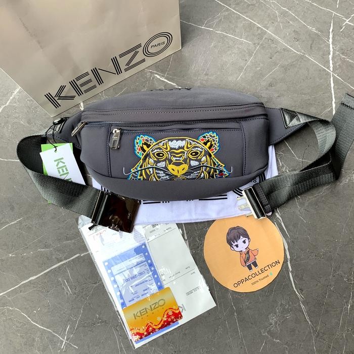kenzo tiger bumbag gray original