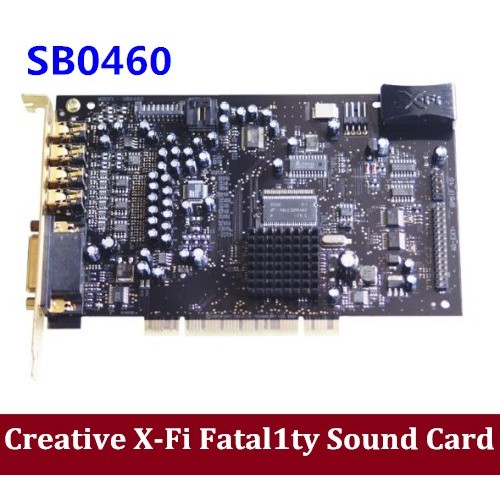 Original Creative X-Fi Fatal1ty FPS SB0460 64M 7.1 PCI Sound Card SB 0460 with light Sound Card