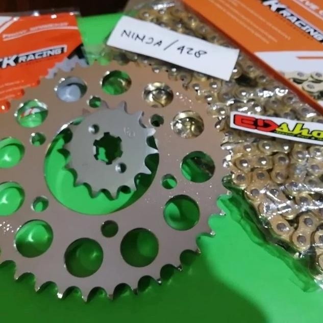gear FULL SET 428 NINJA TK RACING NINJA150 R RR 2TAK GIR 428H NOT SSS