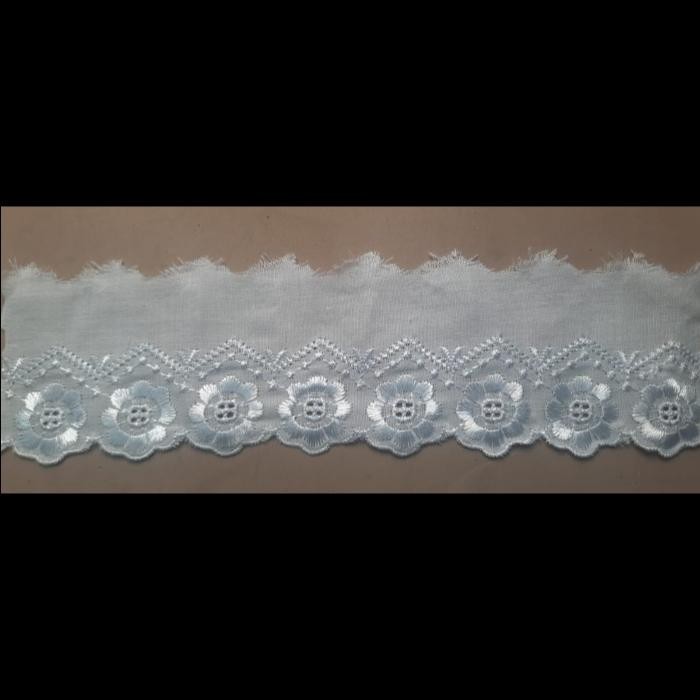 

Renda Katun lebar 6 cm/Kain Renda Bordir Katun - (TC 8229)