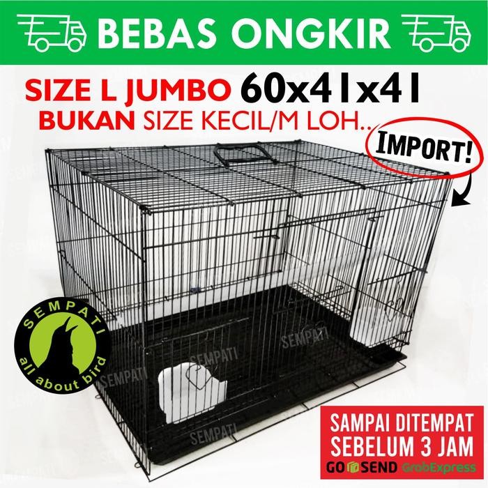 Sangkar Kandang Besi Umbaran Tebal Lipat Kotak Untuk Ternak