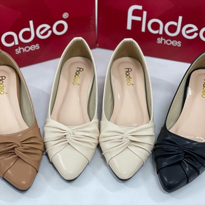 Sepatu pantofel wanita heels 3 cm fladeo pita Shoes L07