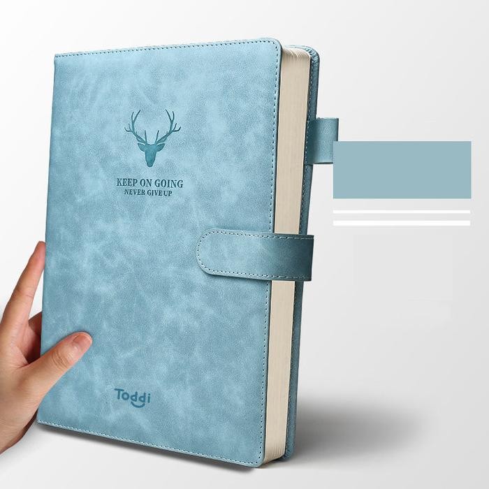 

Terlaris- Buku Catatan Harian Notebook Cover Kulit Magnetic Notepad A4