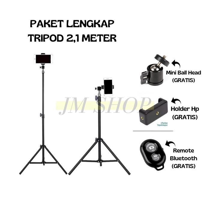 TRIPOD HP / TRIPOD 2 METER / TRIPOD 2.1 METER / 2.1M 2,1M Holder HP Murah / TRIPOD 2.1M FOR