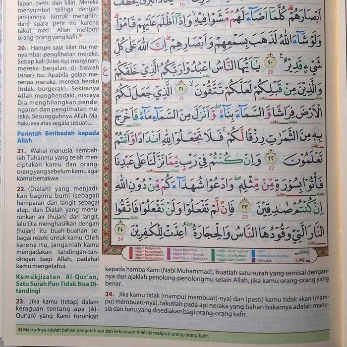

Promo [A6 Jaket] Al-Quran Terjemah Tajwid Warna Waqaf Ibtida Al-Abyan Marwah Khumairoh Alquran
