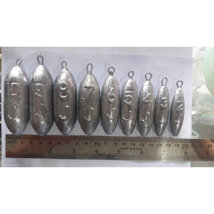 timah pancing 1kg model timah jantung