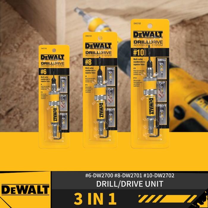 Berkualitas Dewalt Countersink Drill N Drive #6 #8 #10 Mata Bor