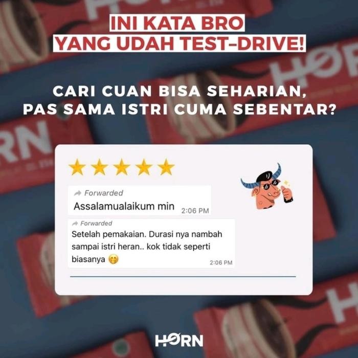 

Minuman Serbuk Cokelat Horn / Coklat Horn Stamina Pria Halal,