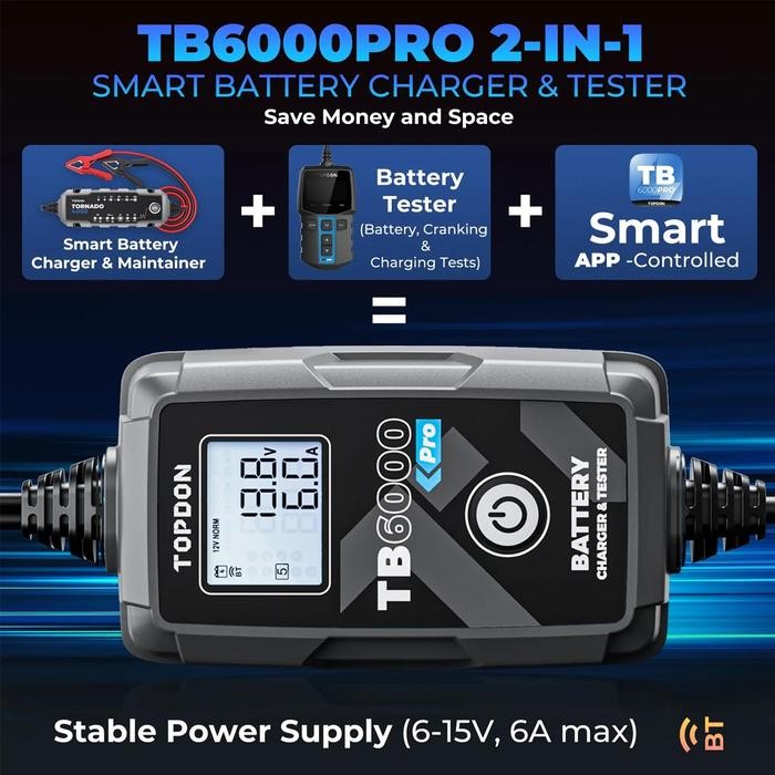 Cuci Gudang Smart Battery Charger Tb6000Pro
