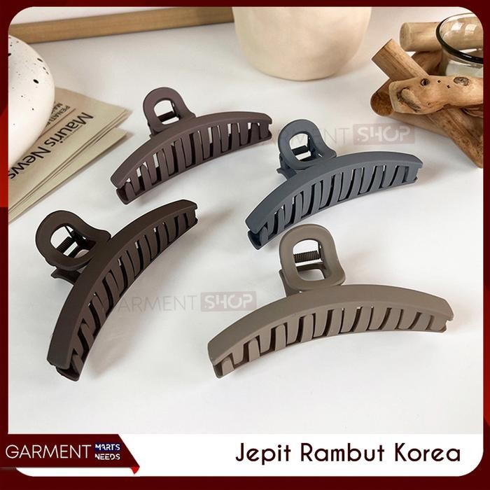 Jepit Plastik Korea Premium Doff Jelly Jedai Wanita Cantik Elegan