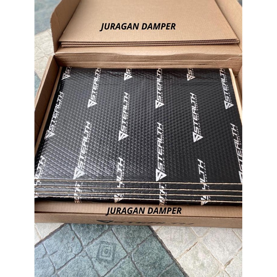 Peredam Stealth Alumunium Butyl Rubber 1,8Mm 1 Dus = 14 Lembar