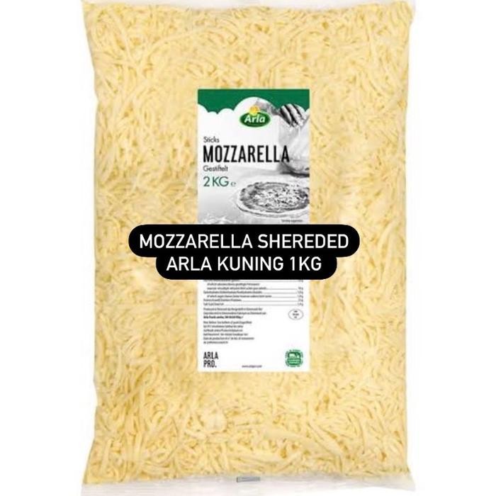 

(Expert) Keju mozzarella Arla Parut 1kg / Mozzarella Arla Kuning Sheredded Parut 1Kg mozzarell