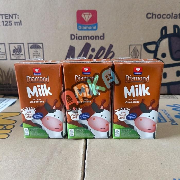 

(Expert) Susu UHT Diamond 125mL 1 Karton/Dus Isi 40pcs Paket Usaha