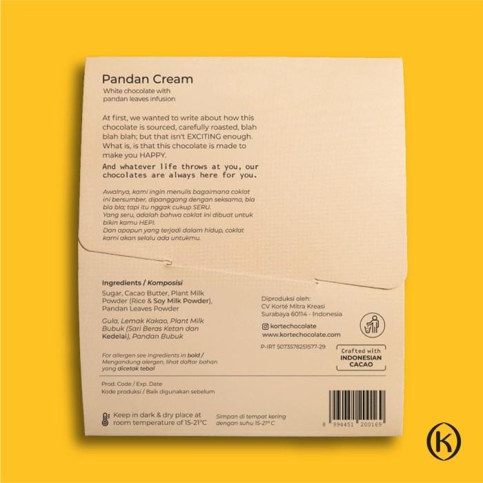 

(Expert) Korte Pandan Cream Chocolate Bar