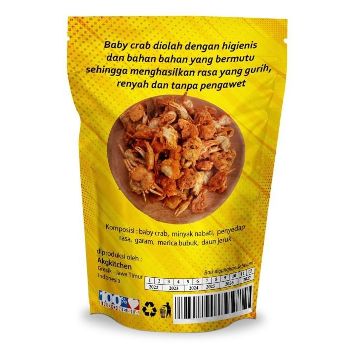 

(Expert) CRABY KRIPS 100gr - MAKANAN SNACK BABY CRAB CRISPY BABYCRAB KILOAN