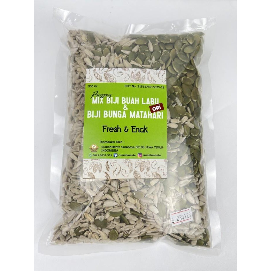 

(Expert) TRAIL MIX SUNFLOWER SEED DAN PUMPKIN SEED 500GR