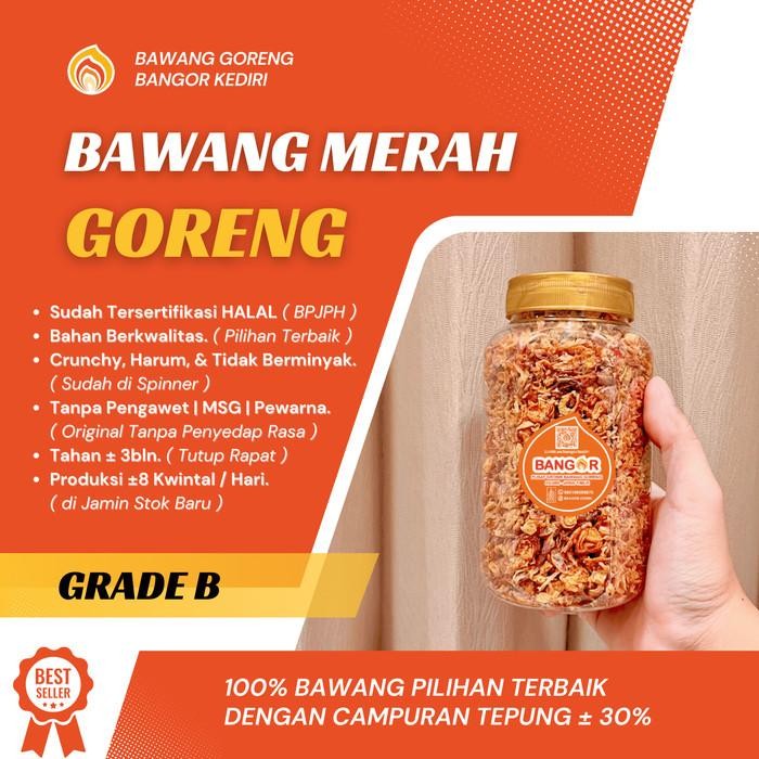 

(Expert) MERAH - B [ 500 gr ] Bawang Merah Goreng / Brambang Goreng, Grade B