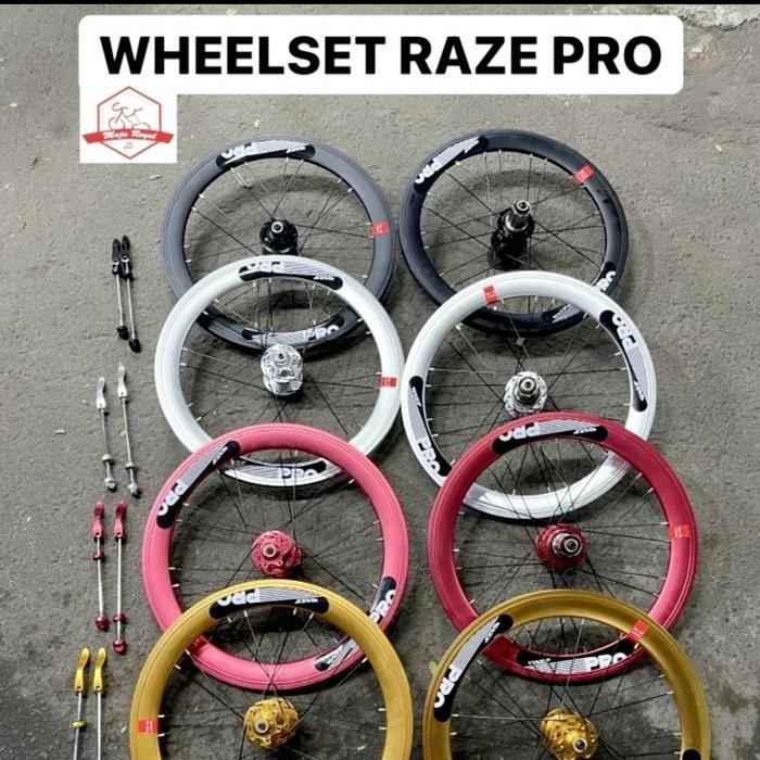 Wheelset 20 406 Raze Pro Alloy Disc brake Jangkrik Tawon Sepeda lipat