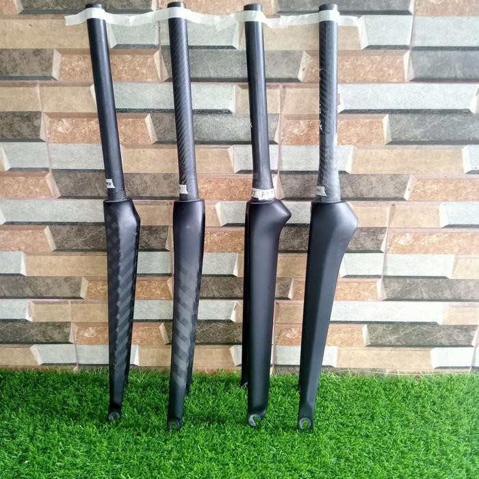 FORK CARBON 700C TAPER DAN NON TAPER OVERSIZE 28,6 MM RIM BRAKE PRODUK IMPOR