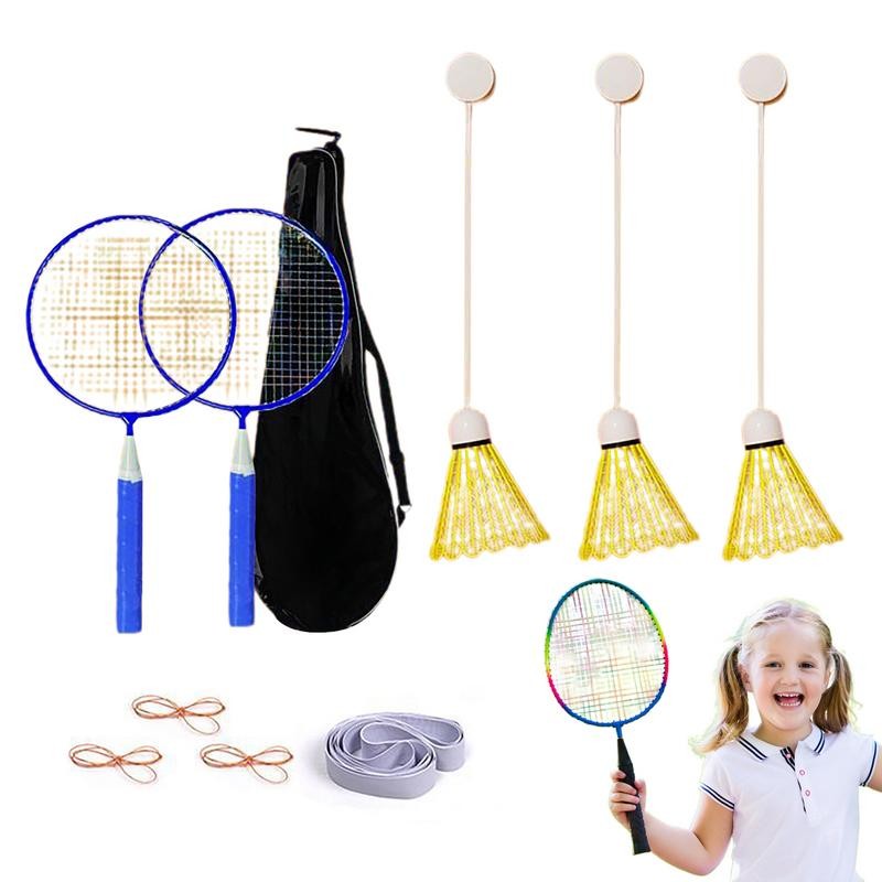 Badminton Rebound Trainer Elastic Training Gear Funny Self-Training Kit Rebound Training Tools