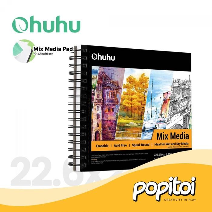 

Ohuhu Mix Media Pad Sketchbook Buku Gambar Notebook Sketsa