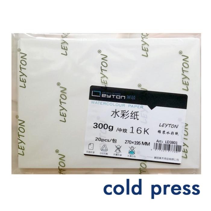 

Leyton Watercolor Paper 300Gsm 20Sheets 27X19.5Cm