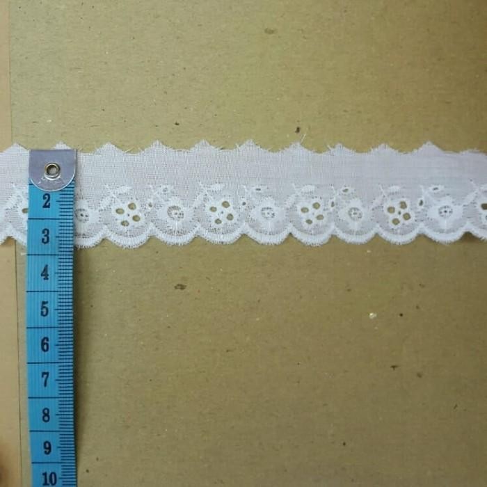 [Expert] Renda katun kecil 902709 putih / bw