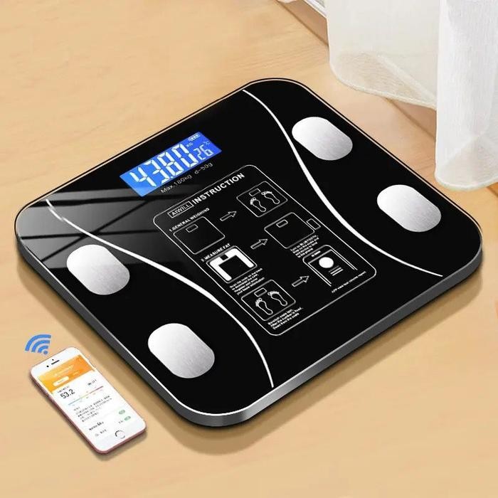 Timbangan Badan Digital Led / Smart Body Fat Scale / Timbangan Diet Pasti Ori