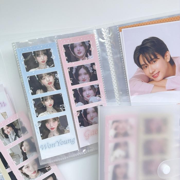 

Korea 4 Grid Album Foto Strip Album Foto 6 Inci Idol Photocard Buku 4 Potong Album Penyimpanan Foto