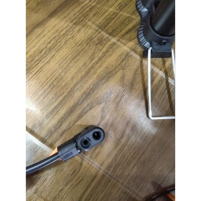 (Expert) POMPA ANGIN TABUNG METERAN SEPEDA DAN MOTOR JEMBOLY ALOY