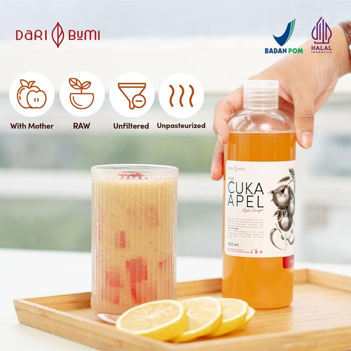 

Dari Bumi Paket Bundling Cuka Apel With Mother Dan Sari Lemon Pure
