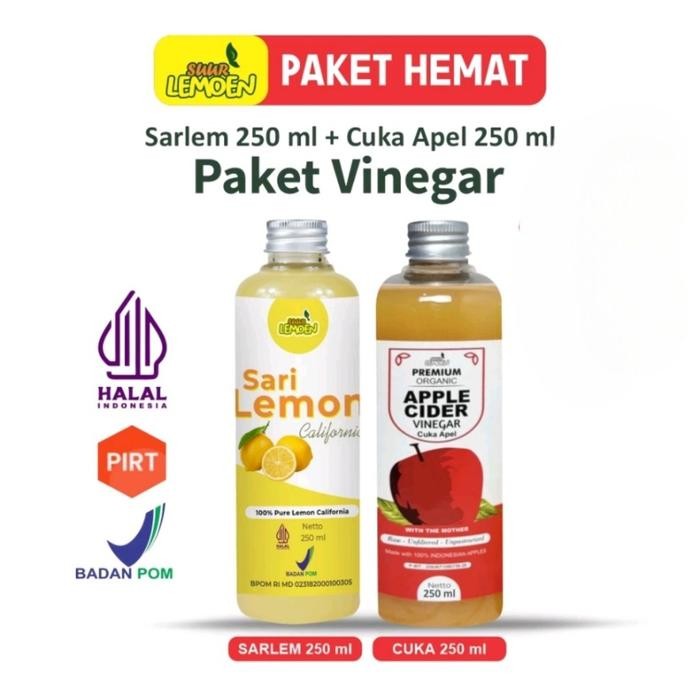 

Paket Diet Sehat - Cuka Apel 500Ml, Sari Lemon Murni 500Ml, Dan Chia Seeds 70Gr - Pbg
