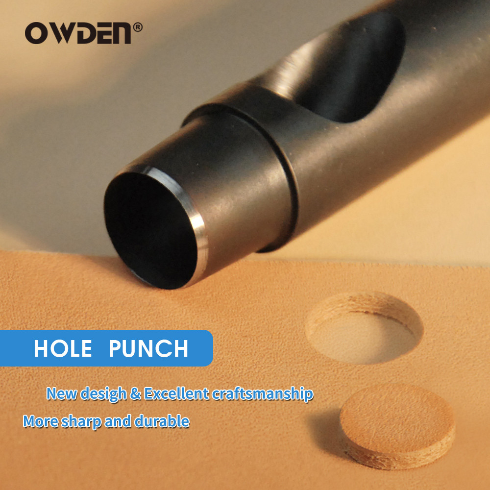 IMPORT OWDEN Leather Hole Punch 1mm-12mm Sharp belt hole punch set leather craft belt hole punch