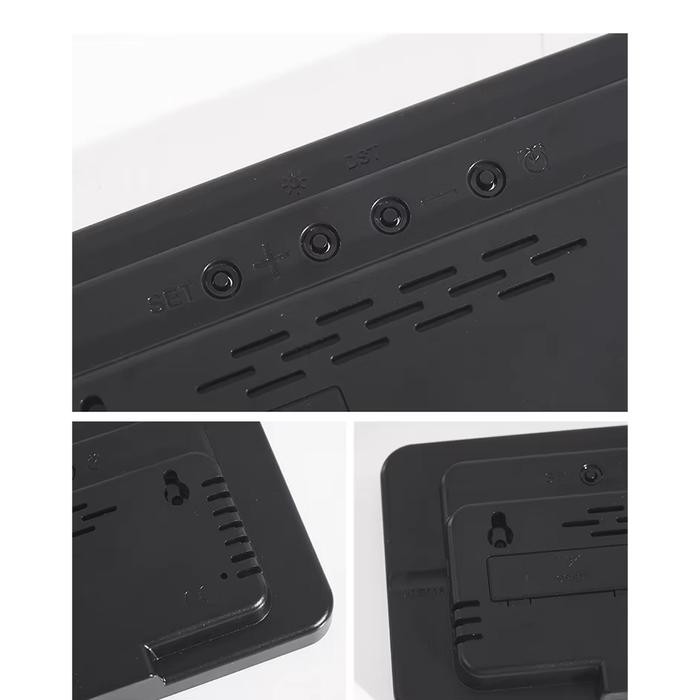 6638 Jam Dinding / Meja Digital Led Tampilan Jam / Hari / Bisa Baterai & Usb Best Seller