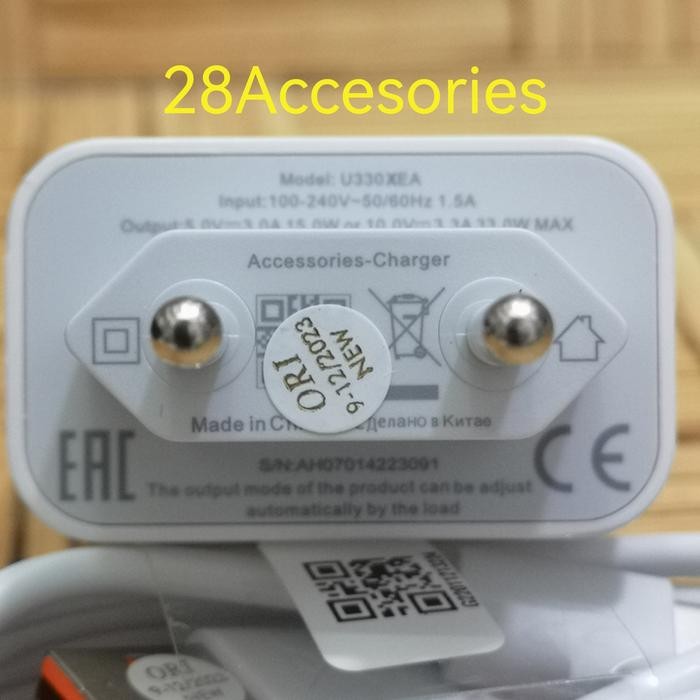 Charger Infinix 33W Usb C Fast Charger Original 100% Model - U330Xea Kode 1384