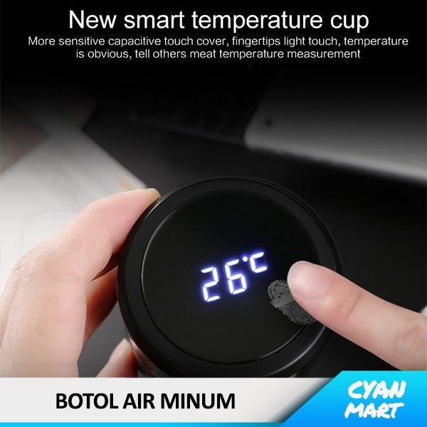 BOTOL MINUM TERMOS AIR PANAS DINGIN SMART CUP LED THERMOS THERMOMETER