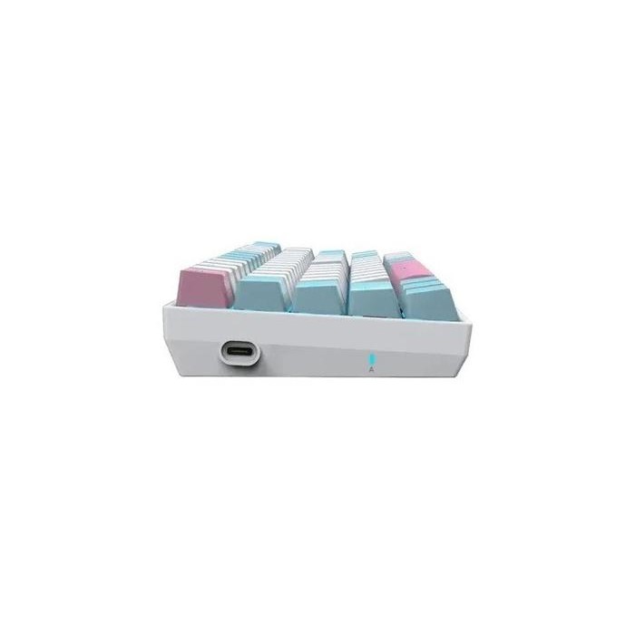 (Expert) E-Yooso Z-686 White Blue Pink 68% Mechanical Gaming Keyboard - Blue SW