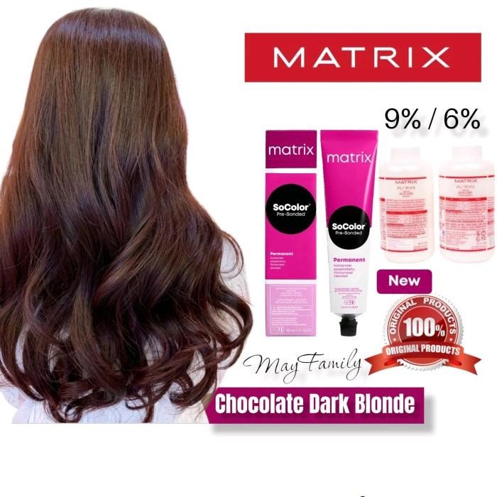 Matrix Socolor 6.5 + oxydant ( campuran ) cat rambut pikok color