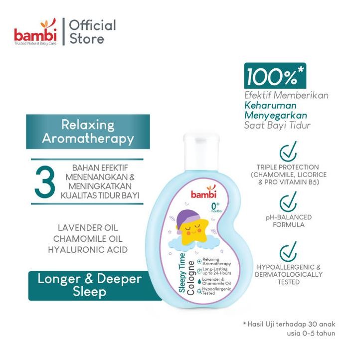 Bambi Baby Sleepy Time Cologne Aromatherapy Pewangi Aroma Terapi Bayi
