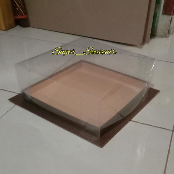 Box kue/Bolu/Tart/Mika Gold/25x25x10/cm