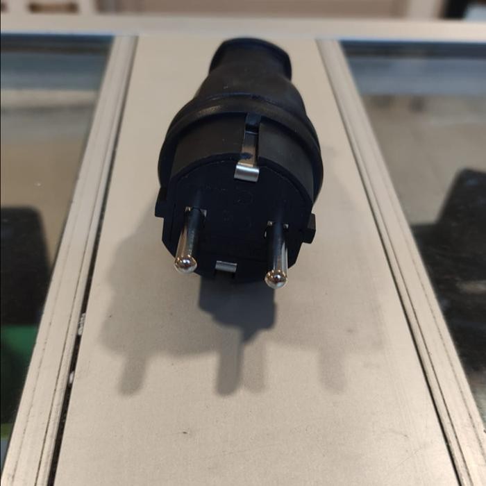 (Expert) STEKER KARET LISTRIK / STEKER KONTRA KARET / COLOKAN MALE FEMALE KARET 2 PIN