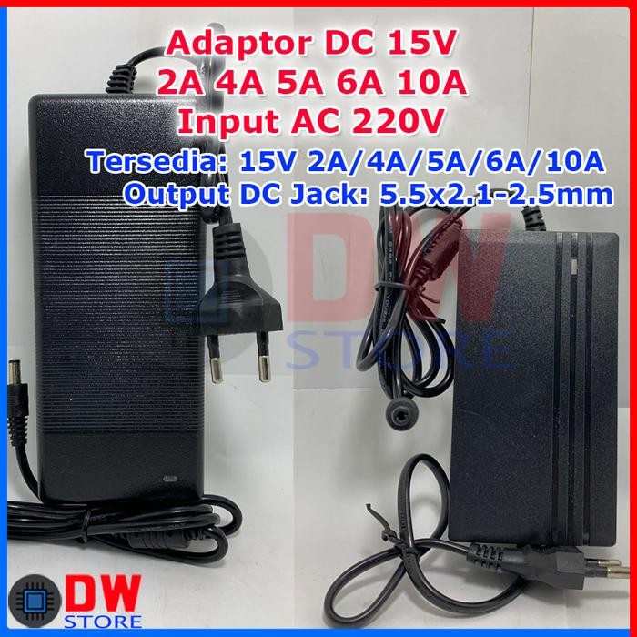 TERLARIS.. ADAPTOR DC 15V 2A 4A 5A 6A 10A POWER SUPPLY DC15V POE ROUTER