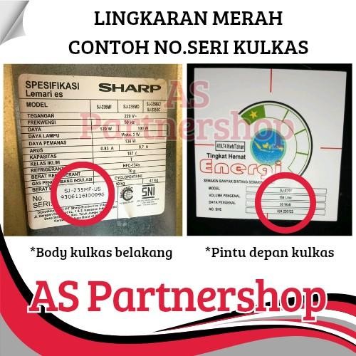 karet magnet gasket pintu kulkas sharp 1pintu
