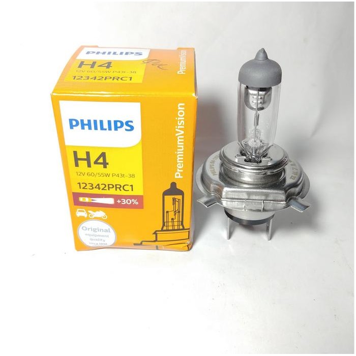Bohlam Depan Vixion H4 Philips 60/55 Watt