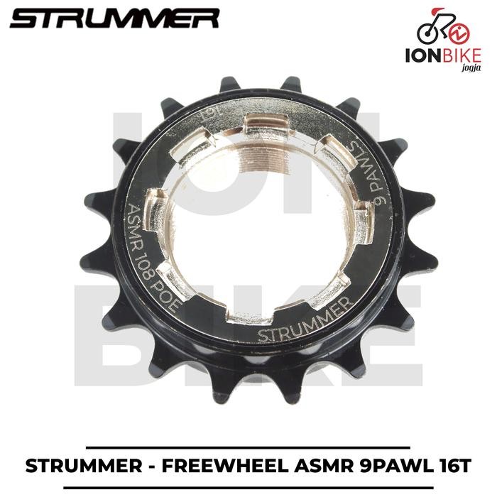 Freewheel Strummer Asmr 16T 1 Single Speed 9 Pawl 108 Poe 16 T Gear Belakang Sepeda Bmx Mini Free