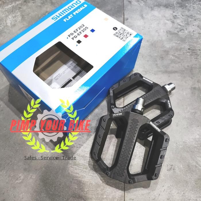 Pedal Shimano Flat Pd Ef 202 Alloy Black Ef202
